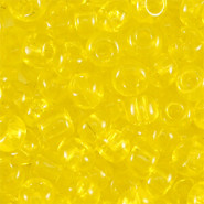 Glasperlen rocailles 6/0 (4mm) Transparent yellow